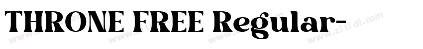THRONE FREE Regular字体转换 THRONE FREE Regular字体转换
